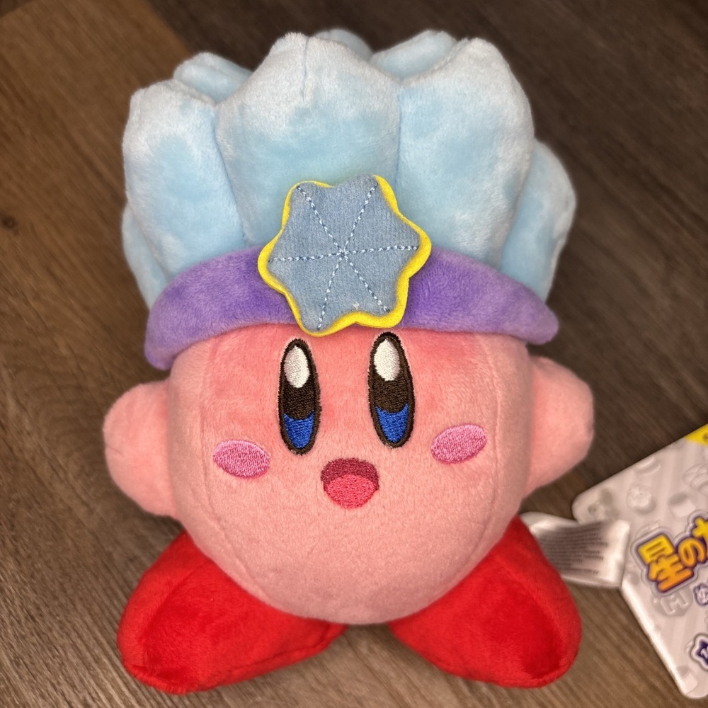 Star Kirby ALL STAR COLLECTION Ice Kirby Stuffed Toy 14cm Plush Doll New Japan - Picture 2 of 10